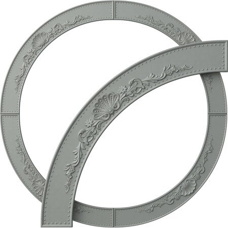 Ekena Millwork 78 1/8-in. OD x 64 7/8-in. ID x 6 5/8-in. W x 1-in. P Shell Ceiling Ring Kit CRK78SH